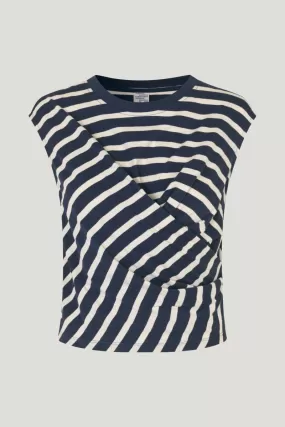 Baum Blue Sailor Stripe Top JALIYAH