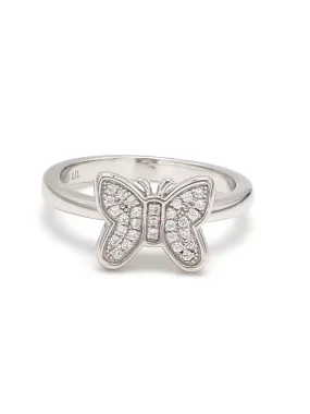 Butterfly 925 Silver Ring For Her