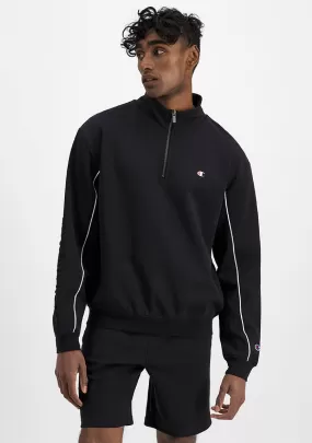 Champion Mens Rochester Athletic Quarter Zip <br> AVKFN BLK