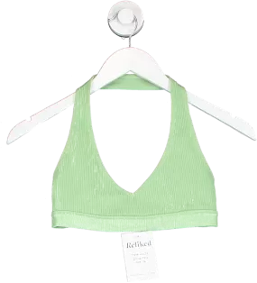 csb Green Halter Neck Bra UK S