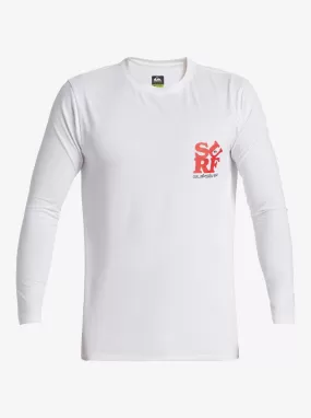 Everyday Long Sleeve Surf Tee - White/Black