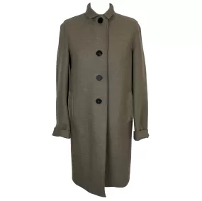 Harris Wharf Brand New Fawn Wool Coat S