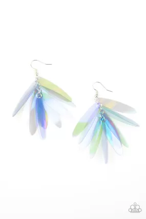 Holographic Glamour Blue-Earrings