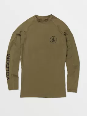 Lido Solid Long Sleeve Rashguard - Military