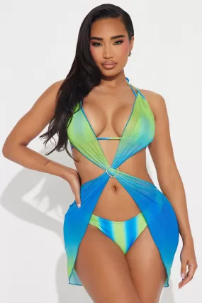 Magdalena 3 Piece Bikini Set - Blue/combo