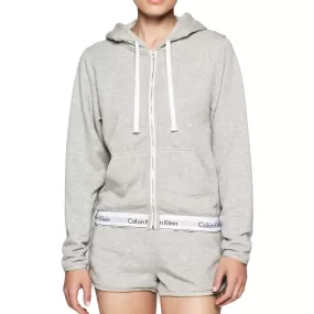 Modern Cotton Zip Hoody, Grey