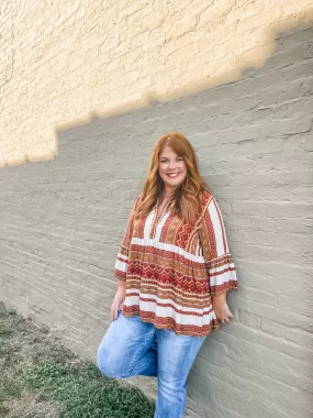 Thankful Aztec Tunic PLUS