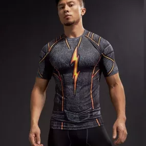 The Flash "Dark" Compression Short Sleeve Rashguard