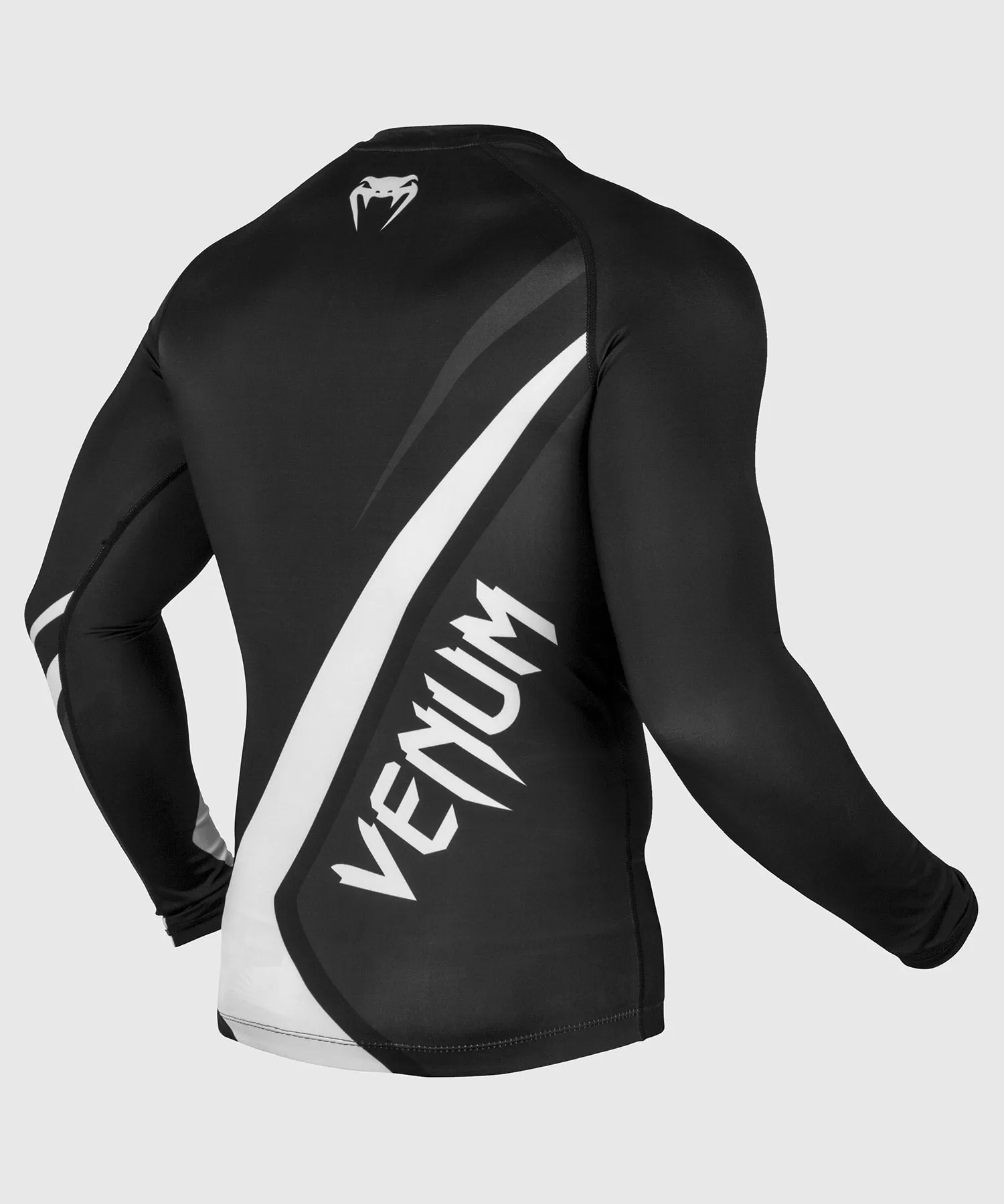 Venum Contender 4.0 Rashguard - Long Sleeves - Black/Grey-White