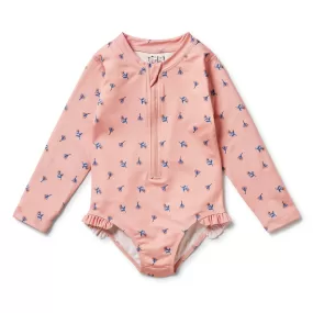 Wilson & Frenchy | Little Flower Long Sleeve Swimsuit